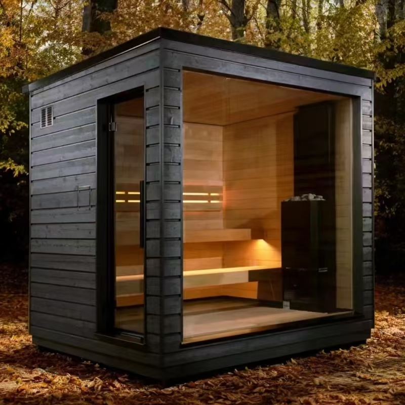 Suzhou Zhongye Sauna Equipment Co., Ltd yeni açıq mənzərə tərzi sauna otağına başlayır.