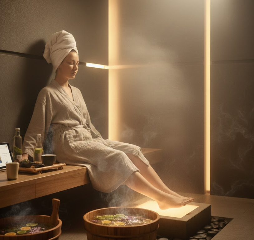 Tərləmə otağında Ayaq Masajı üçün Dərin Sağlamlıq Bələdçisi