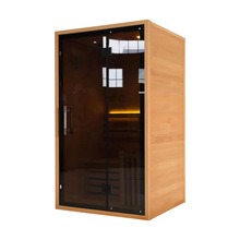 Ev Sauna Boz-Qara Glass Qapı Dizayn
