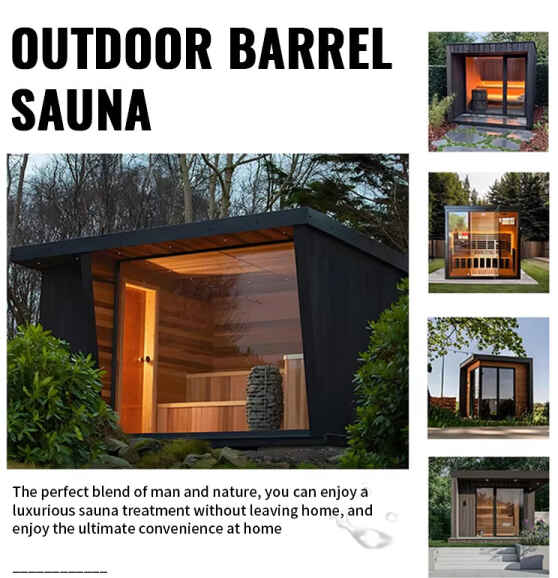 Xarici şüşə qapı açıq buxar otağı