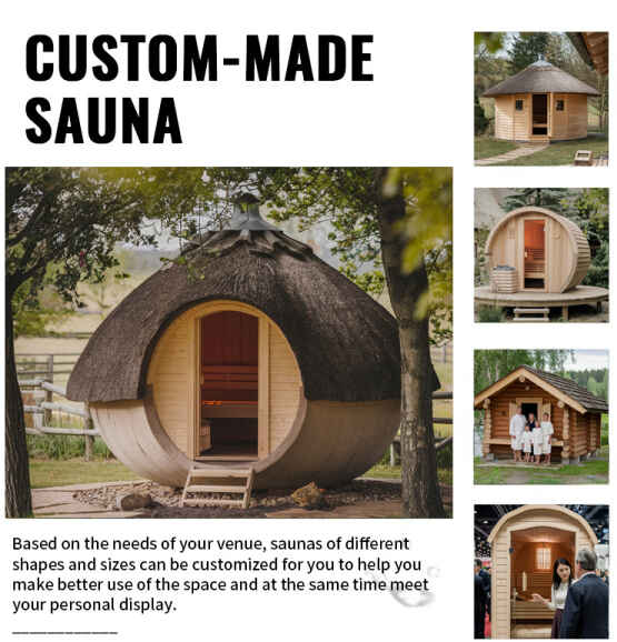 Xarici şüşə qapı açıq buxar otağı