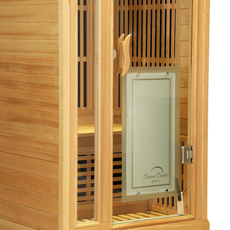 Bir nəfərlik Hemlock Karbon Fiber Qızdırıcı İnfraqırmızı Sauna