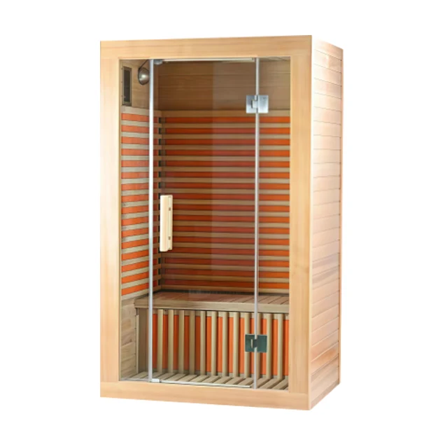 Smart LCD nəzarət altındakı sauna otağı